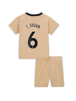 Chelsea Thiago Silva #6 Ausweichtrikot für Kinder 2022-23 Kurzarm (+ Kurze Hosen)